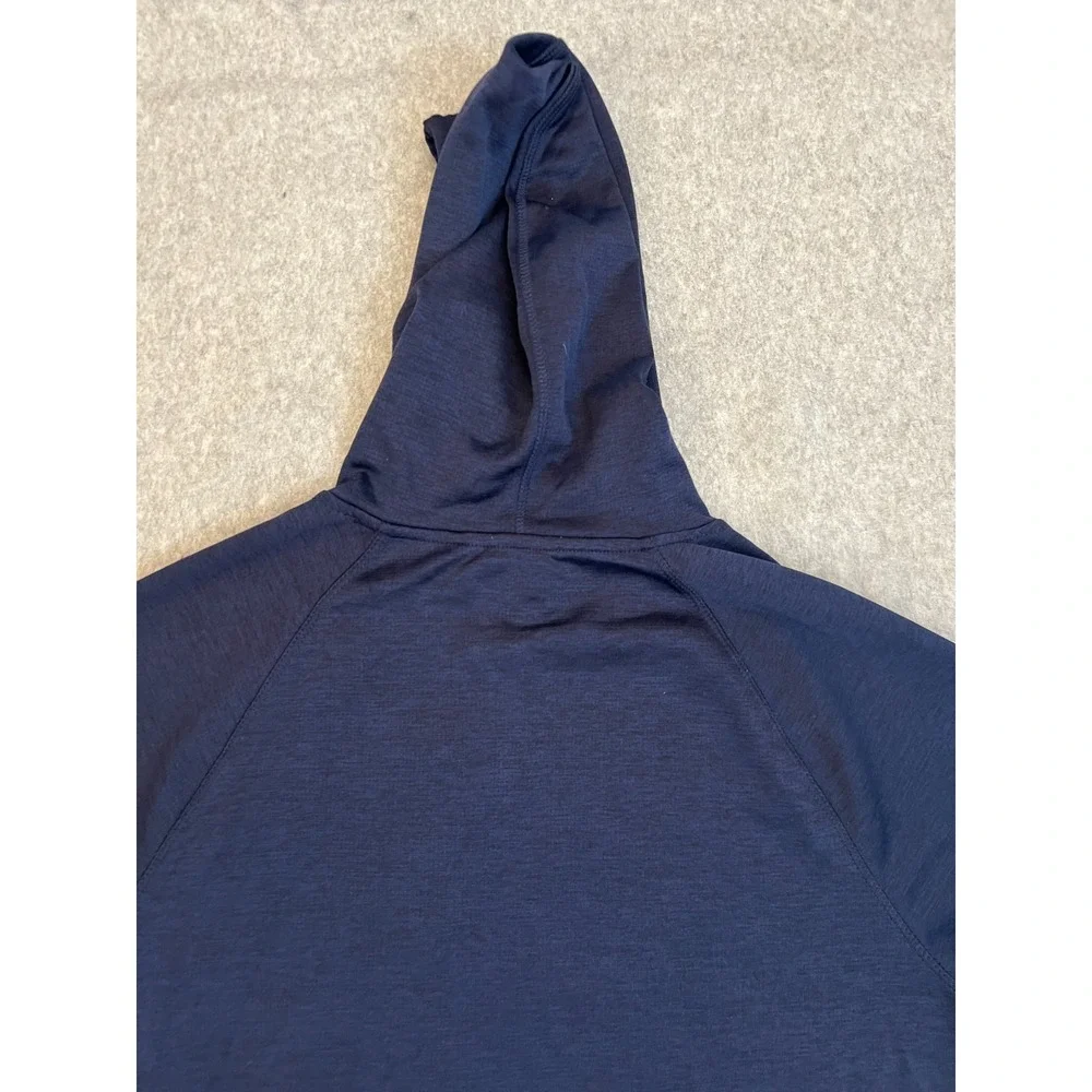 Eddie Bauer‎ Hoodie Men's Medium Navy FreeDry Fleece Performance Full Zip Jacket